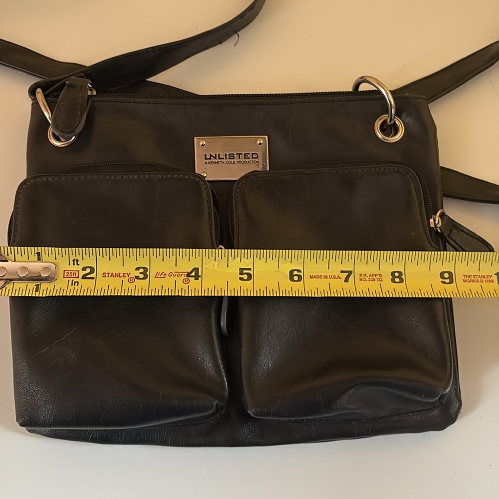 Unlisted Small Black Leather Crossbody - Picture 3 of 12